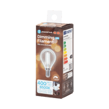 Ampoule globe E14 blanc lumière du jour à intensité variable | G45 LED 4 W~400 lm=éclairage halogène 38 W | verre transparent - 6500 K - LEDPLANET.NL