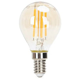 Kogellamp E14 dimbaar flame warmwit | G45 LED 4W~400Lm=38W halogeen verlichting | amber glas - 2200K - LEDPLANET.NL