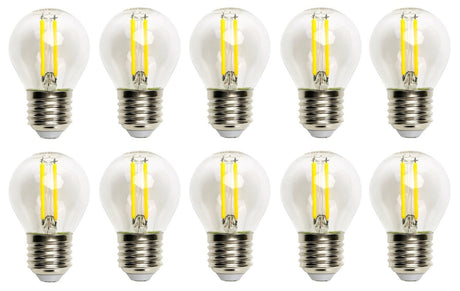 Kogellamp E27 10 stuks | G45 LED 4W=40W gloeilamp | warmwit 2700K - LEDPLANET.NL