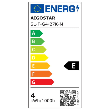 Kogellamp E27 10 stuks, G45 LED 4W=40W gloeilamp, warmwit 2700K