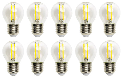Kogellamp E27 10 stuks, G45 LED 6W=60W gloeilamp, daglichtwit 6500K