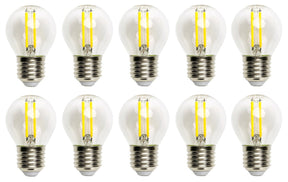 Kogellamp E27 10 stuks, G45 LED 6W=60W gloeilamp, daglichtwit 6500K