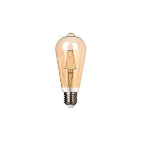Kooldraadlamp E27, 3-staps dimbaar, ST64 LED 6W~60W traditionele verlichting, 2700K warmwit