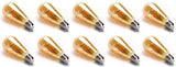 Aigostar kooldraadlamp E27 amber in een set van tien voor sfeervolle verlichting