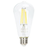 Kooldraadlamp E27 dimbaar daglichtwit | ST64 LED 6W~600Lm=51W halogeen verlichting | helder glas - 6500K - LEDPLANET.NL