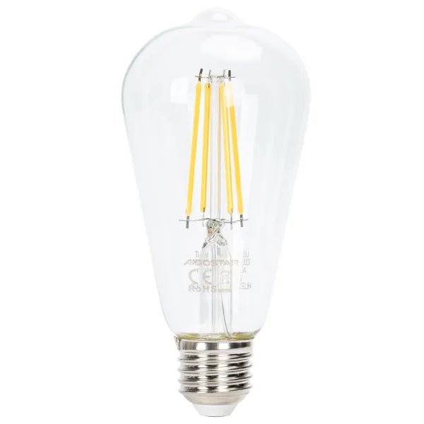 Kooldraadlamp E27 dimbaar warmwit | ST64 LED 6W~600Lm=51W halogeen verlichting | helder glas - 2700K - LEDPLANET.NL