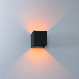 LED's Light Kubus LED Wandlamp buiten - 2 lichts - Dimbaar en instelbare lichtkleur - IP65 Waterdicht - Zwart