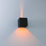 LED's Light Kubus LED Wandlamp buiten - 2 lichts - Dimbaar en instelbare lichtkleur - IP65 Waterdicht - Zwart