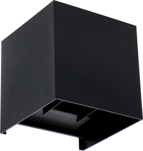 LED's Light Kubus LED Wandlamp buiten - 2 lichts - Dimbaar en instelbare lichtkleur - IP65 Waterdicht - Zwart