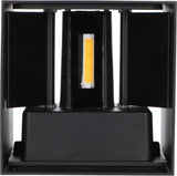 LED's Light Kubus LED Wandlamp buiten - 2 lichts - Dimbaar en instelbare lichtkleur - IP65 Waterdicht - Zwart
