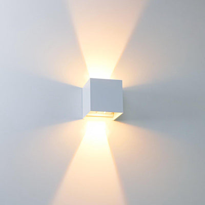 LED's Light Kubus LED Wandlamp voor buiten - Omhoog&Omlaag licht - IP65 - Wit