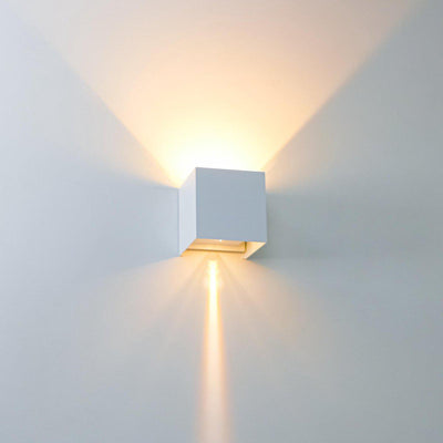 LED's Light Kubus LED Wandlamp voor buiten - Omhoog&Omlaag licht - IP65 - Wit