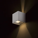 LED's Light Kubus LED Wandlamp voor buiten - Omhoog&Omlaag licht - IP65 - Wit