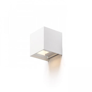 Applique murale LED extérieure cubique LED's Light - Éclairage vers le haut et vers le bas - IP65 - Blanc