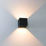 LED's Light Kubus LED Wandlamp voor buiten - Omhoog&Omlaag licht - IP65 - Zwart