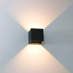 LED's Light Kubus LED Wandlamp voor buiten - Omhoog&Omlaag licht - IP65 - Zwart