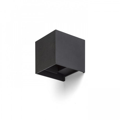 LED's Light Kubus LED Wandlamp voor buiten - Omhoog&Omlaag licht - IP65 - Zwart