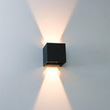 LED's Light Kubus LED Wandlamp voor buiten - Omhoog&Omlaag licht - IP65 - Zwart
