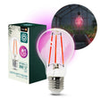 LED Kweeklamp E27 8W 250lm, Groei & Bloei, 360° Rondom, IP20, 230V