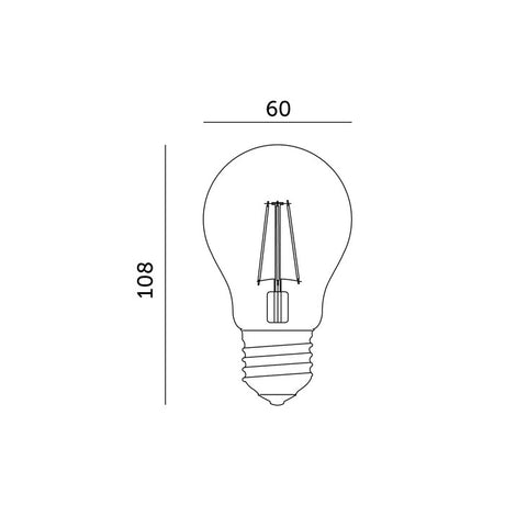 Kweeklamp LED 60 watt 4000K 1600 lumen IP20 met E27 fitting voor binnengebruik