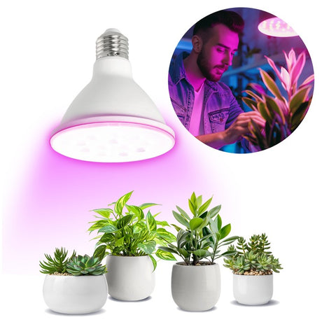 Kweeklamp LED met 20W, 2000lm, full spectrum, E27 fitting, ideaal voor binnenplanten