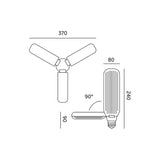 LED Kweeklamp Kobi 370mm 80lm 4000K IP20 voor optimale plantengroei