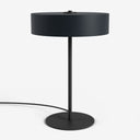 Studio Monton moderne tafellamp in zwart met cilindervormige kap en metalen voet