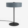Studio Monton tafellamp met ronde grijze kap en zwart metalen voet voor moderne interieurs