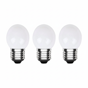 Ampoule LED sphérique E27 blanche - 300 lumen - 3W - IP20 - G45 - 230V - 3 pièces
