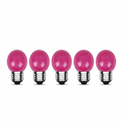 lampe LED, 5 ampoules LED E27 5 W, 400 lm, roses