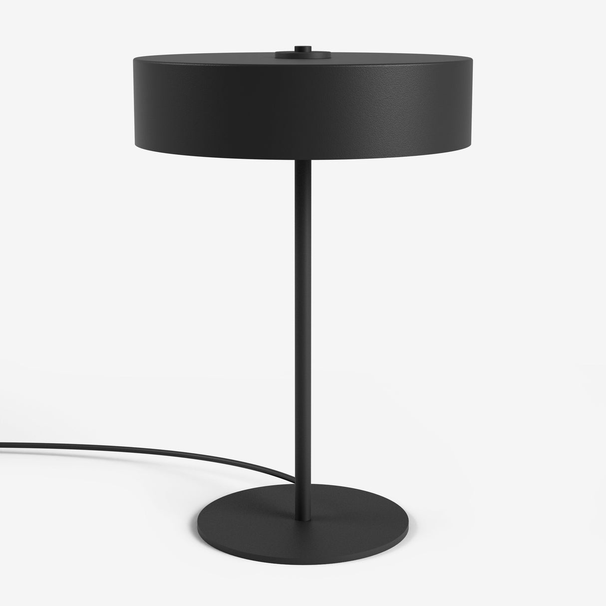 Moderne Studio Monton tafellamp in zwart met cilindrische kap voor stijlvolle verlichting
