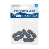 Lasklem LT - 211 set 5 stuks - 1x1 - voudige verbindingsklem 0.08 - 4mm² | IP20 hersluitbaar - LEDPLANET.NL