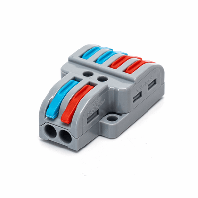 Lasklem set 5 stuks, 4~2 split verbindingsklem 0.08-4mm², IP20 hersluitbaar