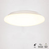 LED Plafondlamp Badkamer - 1600 Lumen - 15W - Koelwit 4000K - IP44 Spatwaterdicht - 30 cm - Wit