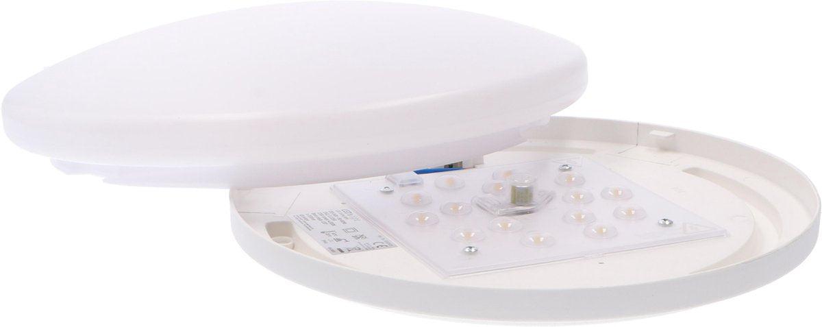 LED Plafondlamp Badkamer - 1600 Lumen - 15W - Koelwit 4000K - IP44 Spatwaterdicht - 30 cm - Wit