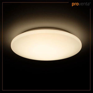 Plafonnier LED rond blanc froid 4000 K - 18 W 1900 lumens - Ø37 cm - résistant aux projections d’eau IP44