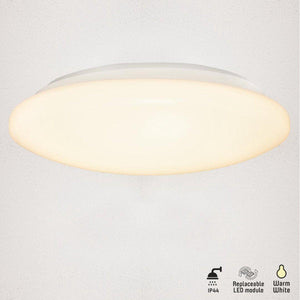 LED Plafondlamp 1600 Lumen - 18W - Warmwit 3000K - IP44 Spatwaterbestendig - Ø 37 cm