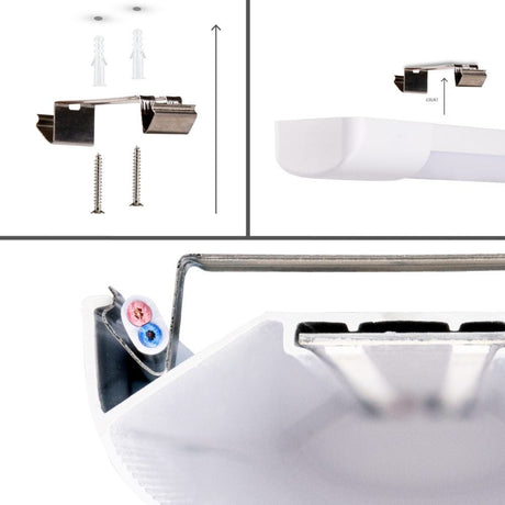 LED Batten 4650 lumen - 36W - Koelwit 4000K - PIR sensor - IK08 - 120cm - 4 stuks