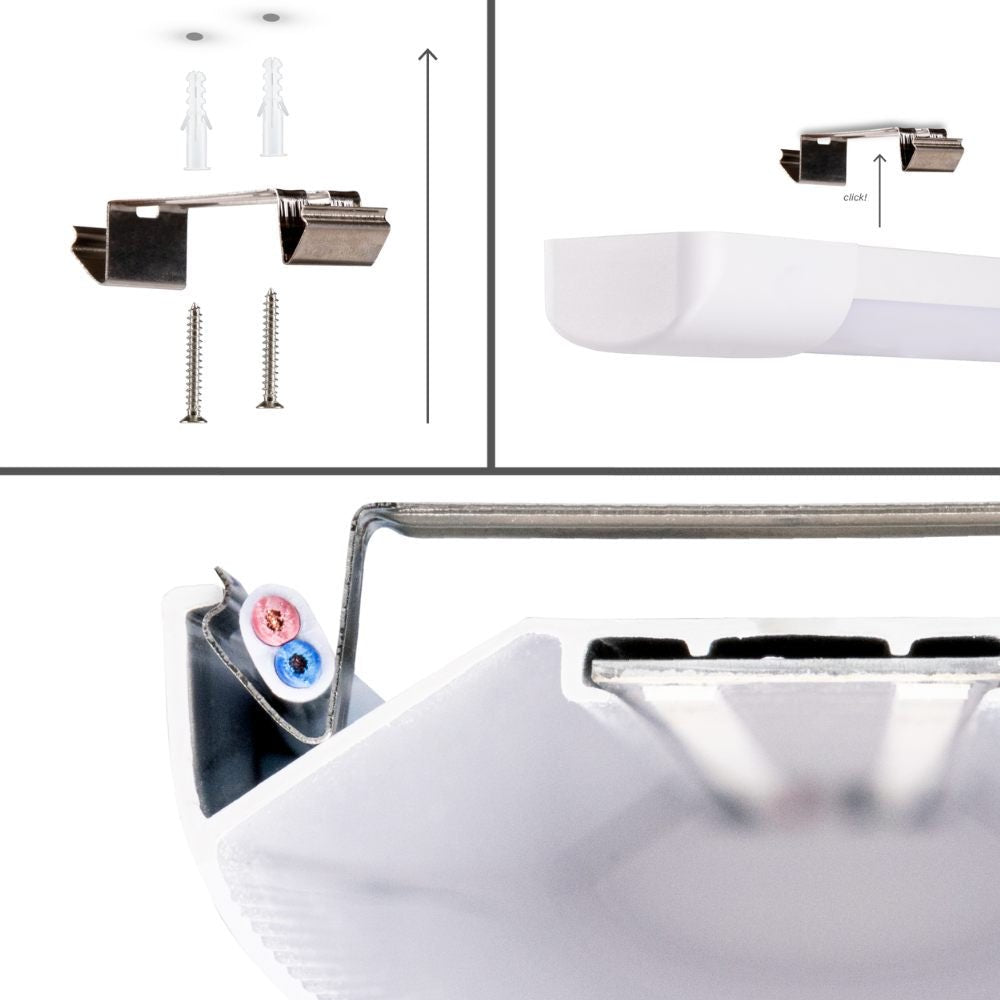 LED Balkarmatuur 4650 lumen - 36W - Koelwit 4000K - PIR bewegingssensor - 120cm