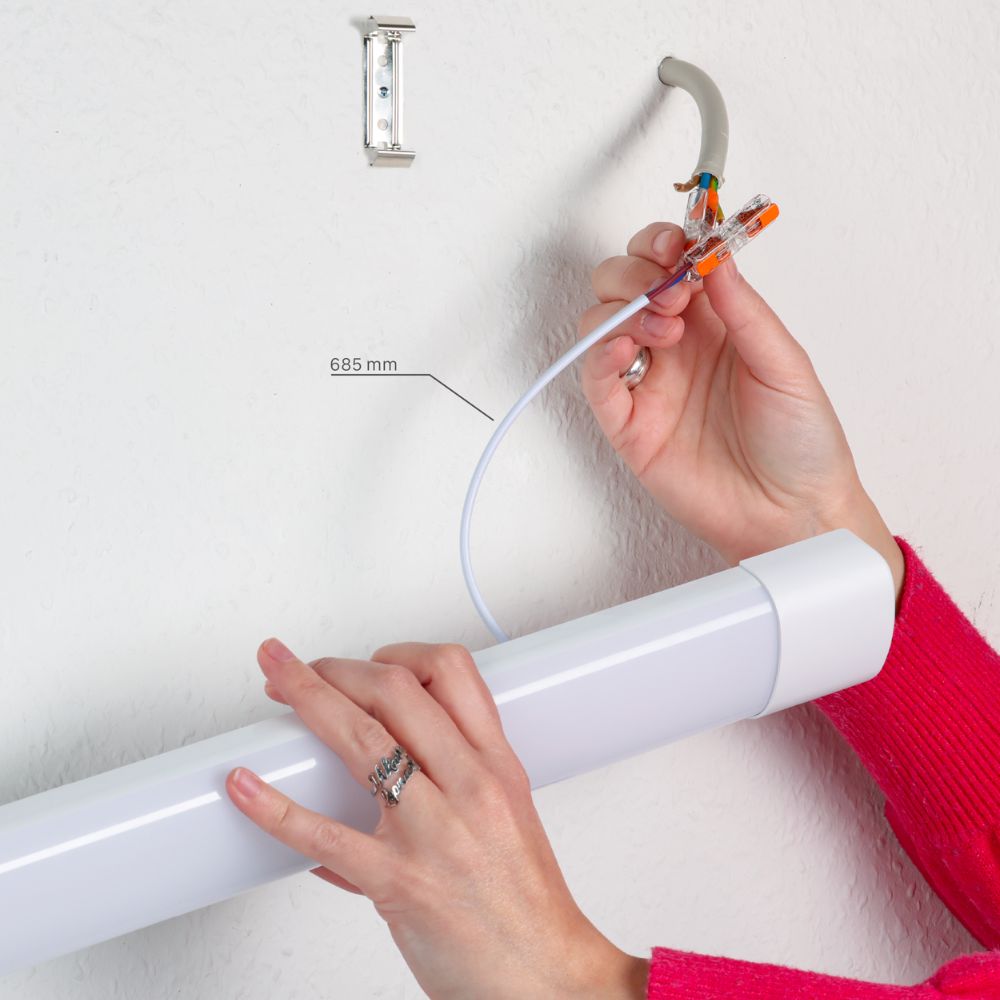 LED-balkarmatuur 5160 lumen - 40W - Koelwit 4000K - 150cm - IP40 - IK08