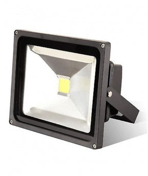 LED bouwlamp schijnwerper 20W vervangt 200W, koelwit 4500K, IP65, zwart