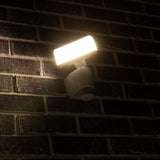 LED wandlamp 1100 lumen - 18W - koelwit 4000K - bewegingssensor body-tracking - IP44 - wit