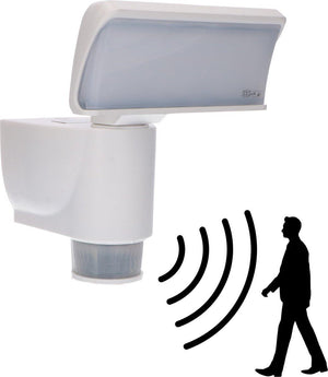 LED wandlamp 1100 lumen - 18W - koelwit 4000K - bewegingssensor body-tracking - IP44 - wit