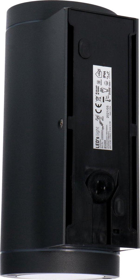 Applique murale LED avec détecteur - douille GU10 - IP44 étanche - capteur de lumière du jour - 35 W - anthracite - 230 V