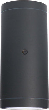Applique murale LED avec détecteur - douille GU10 - IP44 étanche - capteur de lumière du jour - 35 W - anthracite - 230 V
