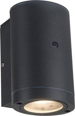 Lampe extérieure LED's Light avec détecteur - IP44 étanche - douille GU10 - Modèle Bari - Anthracite