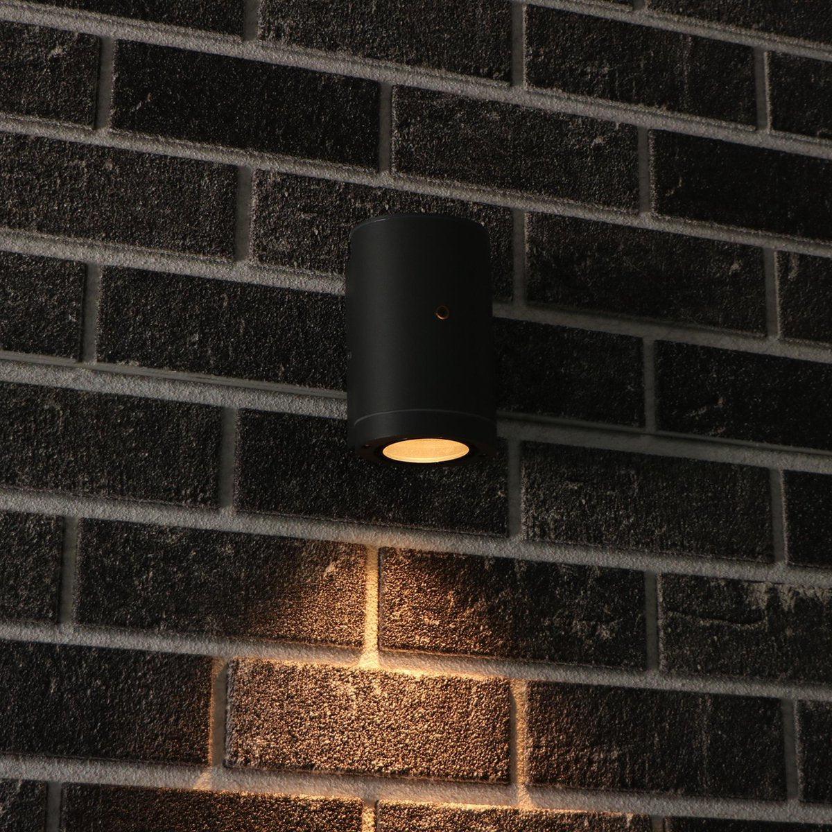 Lampe extérieure LED's Light avec détecteur - IP44 étanche - douille GU10 - Modèle Bari - Anthracite