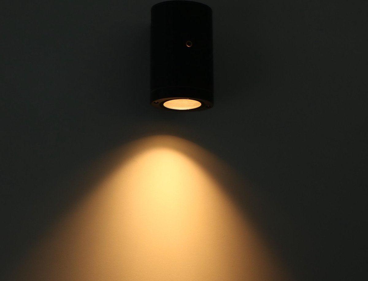 Lampe extérieure LED's Light avec détecteur - IP44 étanche - douille GU10 - Modèle Bari - Anthracite