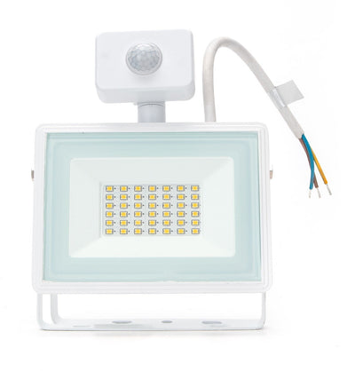 Projecteur LED extérieur blanc | 30 W=300 W | capteur infrarouge | blanc froid 4000 K | étanche IP65 - LEDPLANET.NL