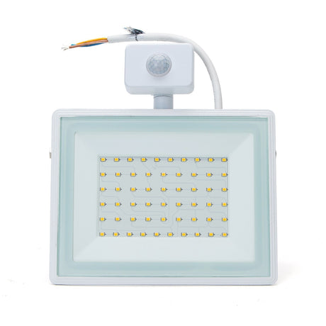 LED buitenlamp wit | 50W=450W LED schijnwerper | IR sensor | daglichtwit 6400K | waterdicht IP65 - LEDPLANET.NL